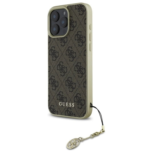 Guess 4G Charms Collection iPhone 16 Pro Max Case - Brown_1