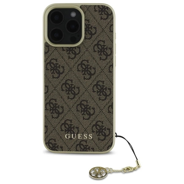 Guess 4G Charms Collection iPhone 16 Pro Max Case - Brown_2