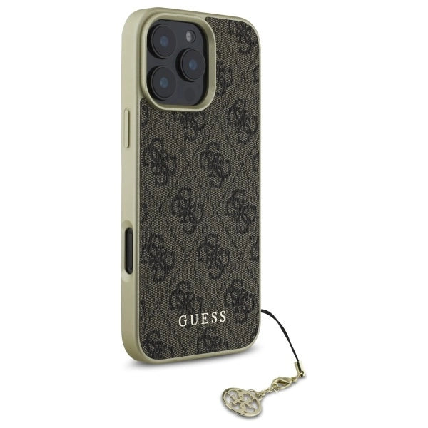 Guess 4G Charms Collection iPhone 16 Pro Max Case - Brown_3