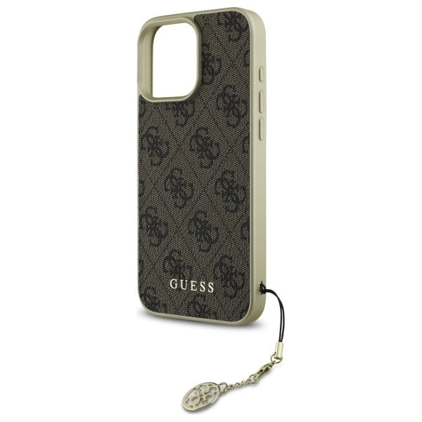Guess 4G Charms Collection iPhone 16 Pro Max Case - Brown_5