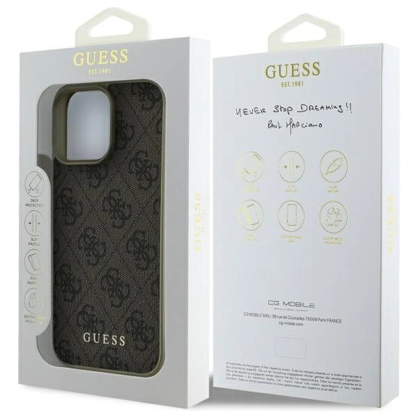 Guess 4G Charms Collection iPhone 16 Pro Max Case - Brown_7