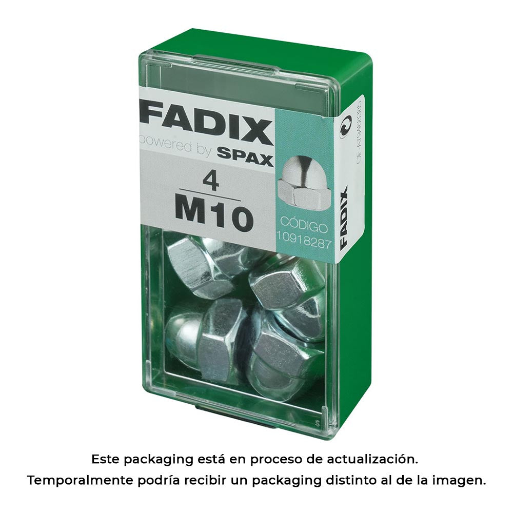Caixa s 4 unid. porca cega zinco m 10 fadix_0