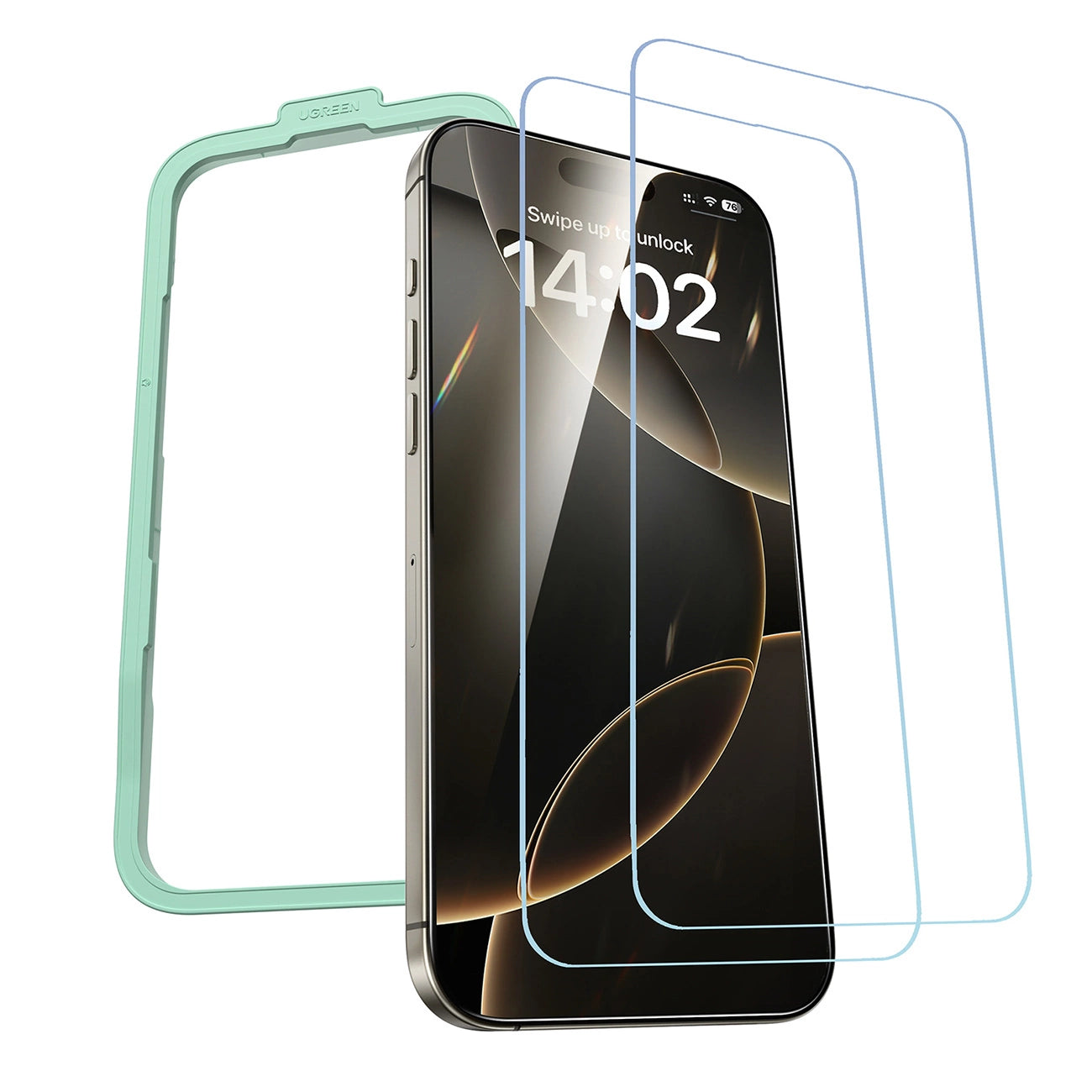 Ugreen SP630 Tempered Glass with Mounting Frame for iPhone 16 Pro Max (2 pcs.)_0