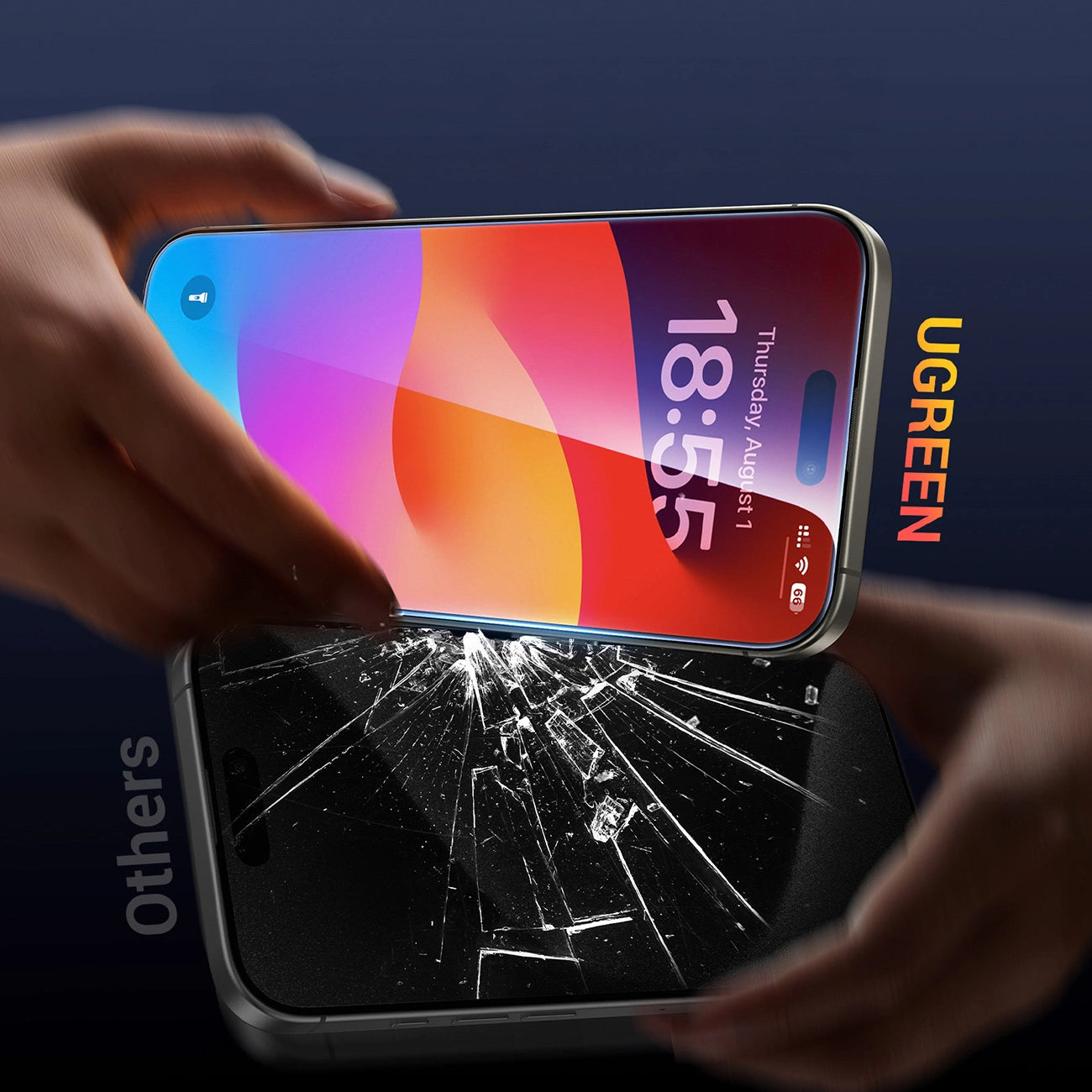 Ugreen SP630 Tempered Glass with Mounting Frame for iPhone 16 Pro Max (2 pcs.)_2