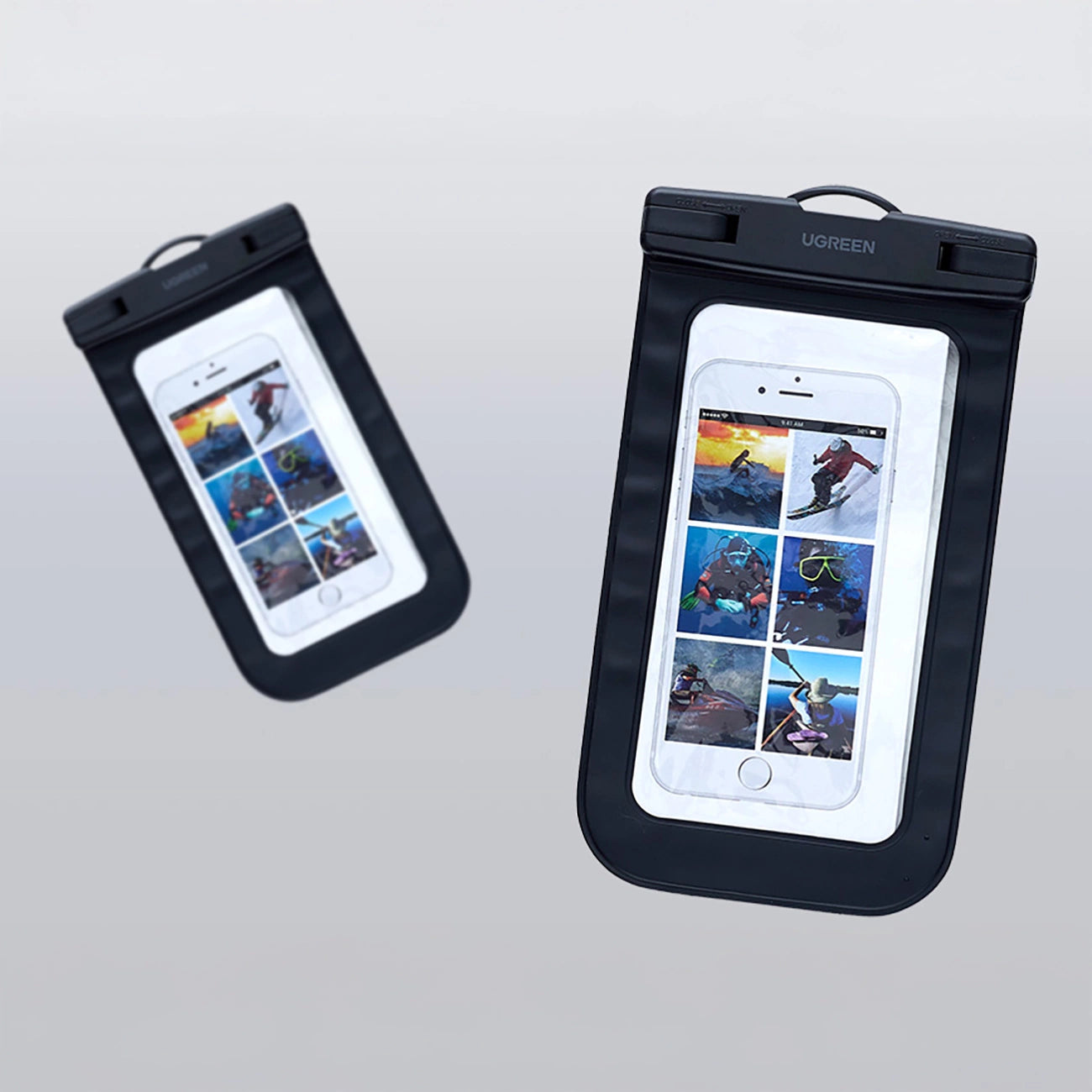 Ugreen LP716 Waterproof Cell Phone Case with IPX8 - Black_3