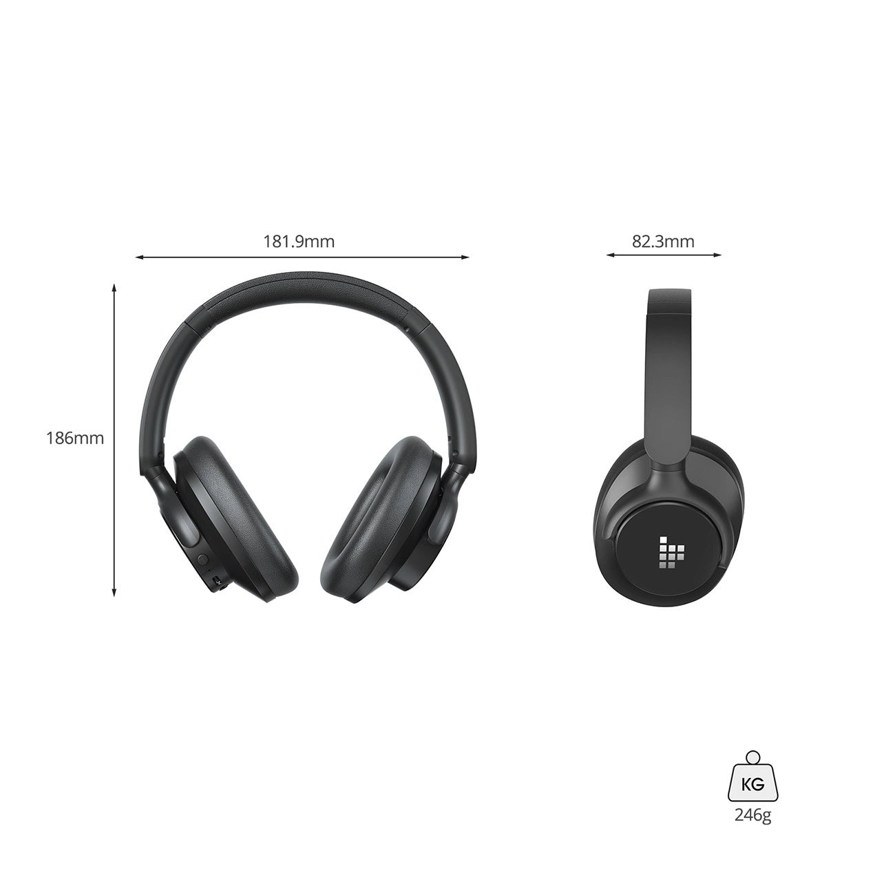 Tronsmart Sounfii Q20 ANC On-Ear Bluetooth 5.3 Wireless Headphones - Black_7