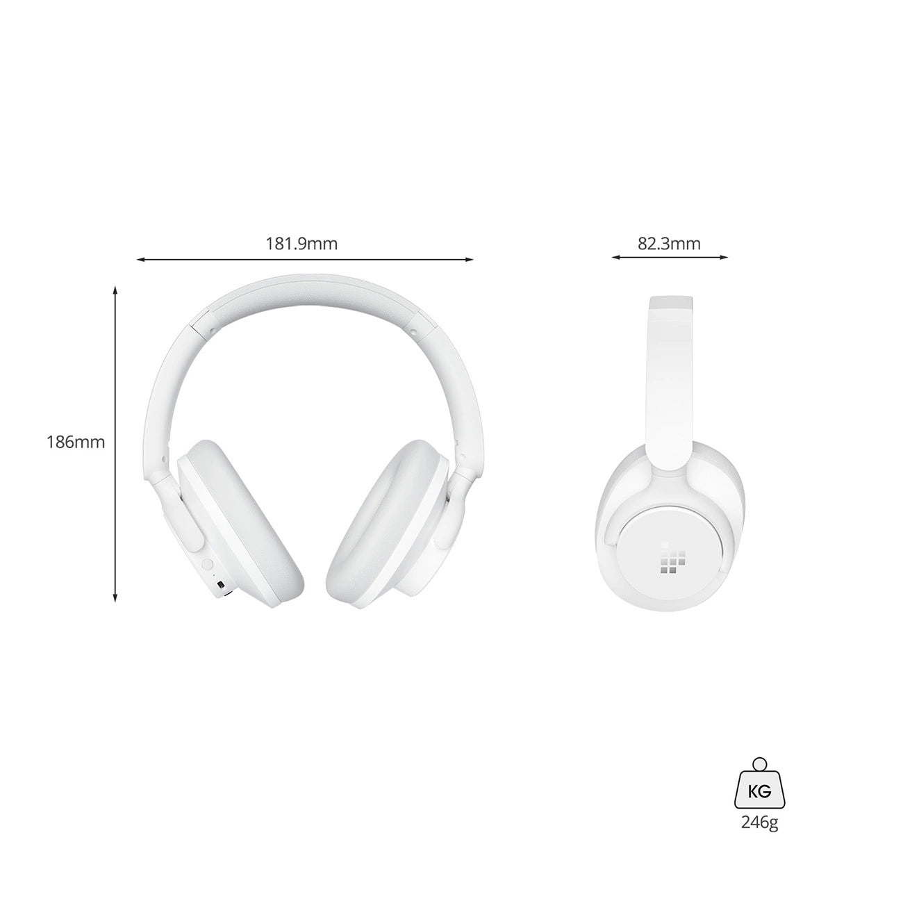 Tronsmart Sounfii Q20 ANC On-Ear Bluetooth 5.3 Wireless Headphones - White_18