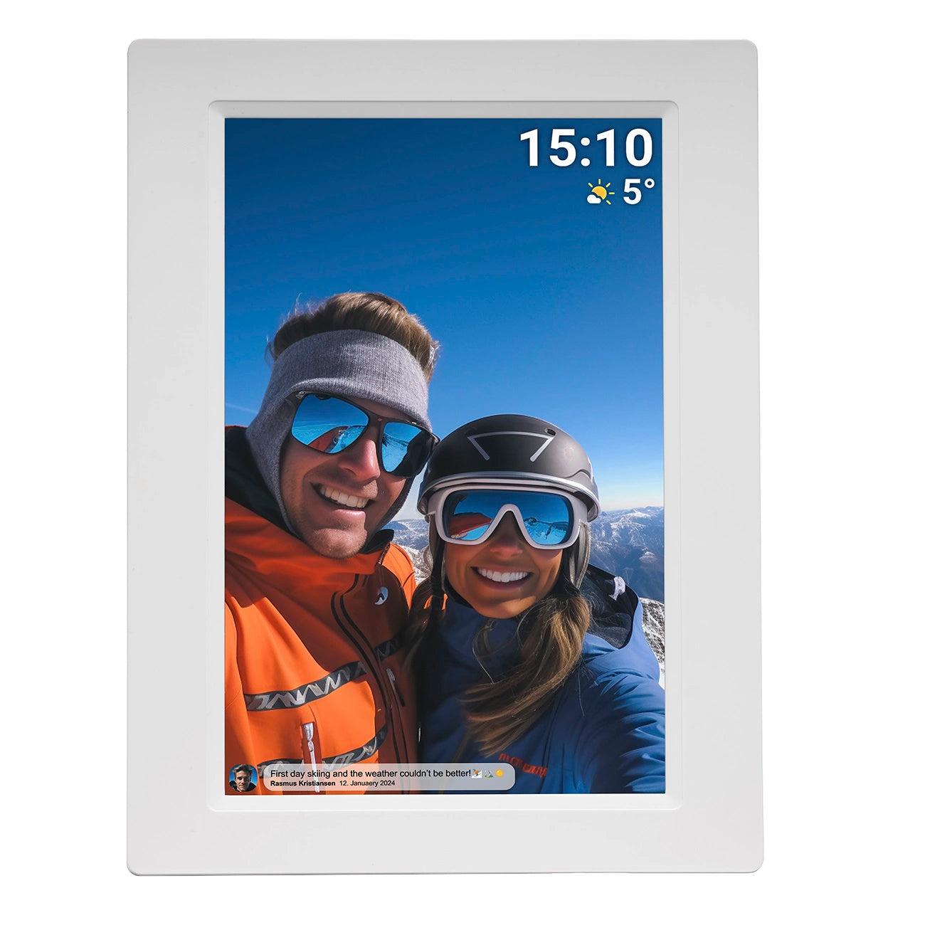 Denver Frameo PFF-1015W 10.1" Digital Frame - White_0