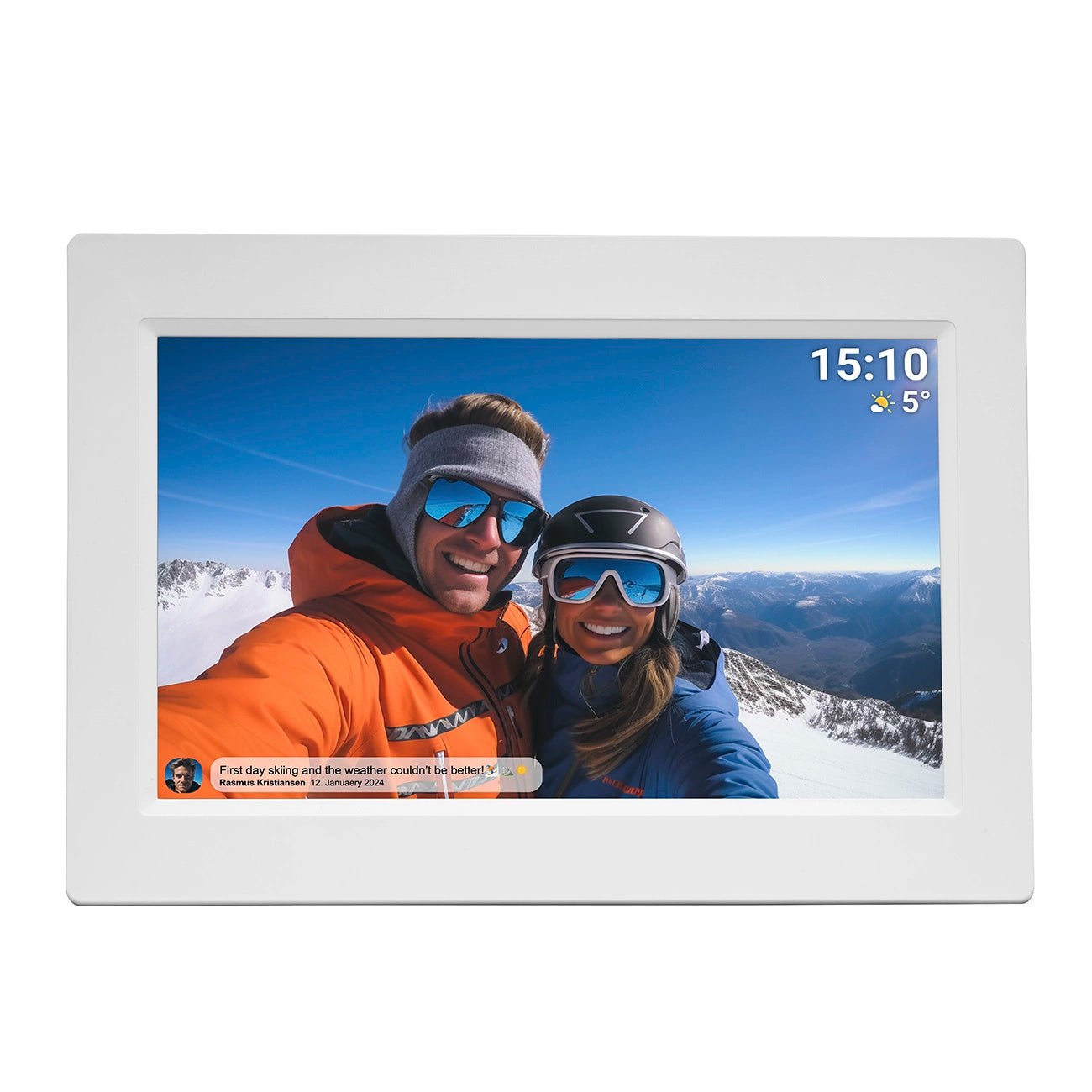 Denver Frameo PFF-1015W 10.1" Digital Frame - White_3