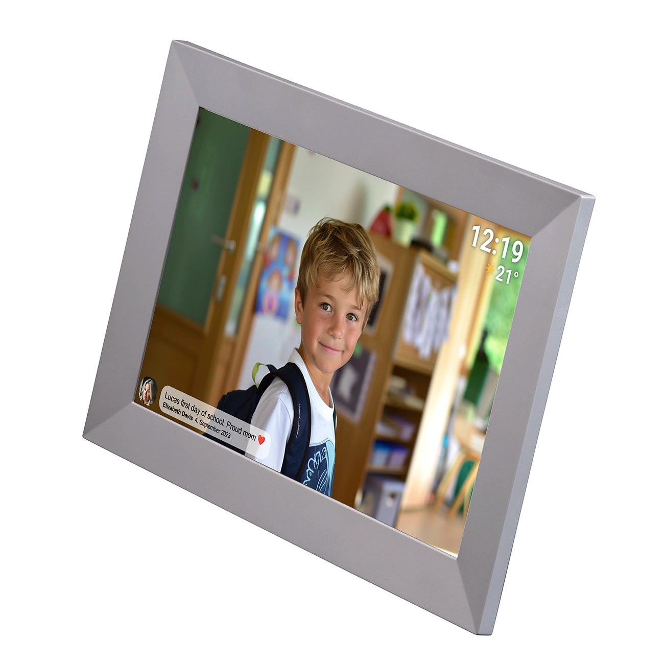 Denver Frameo PFF-1026GR 10.1" Digital Frame - Gray_2