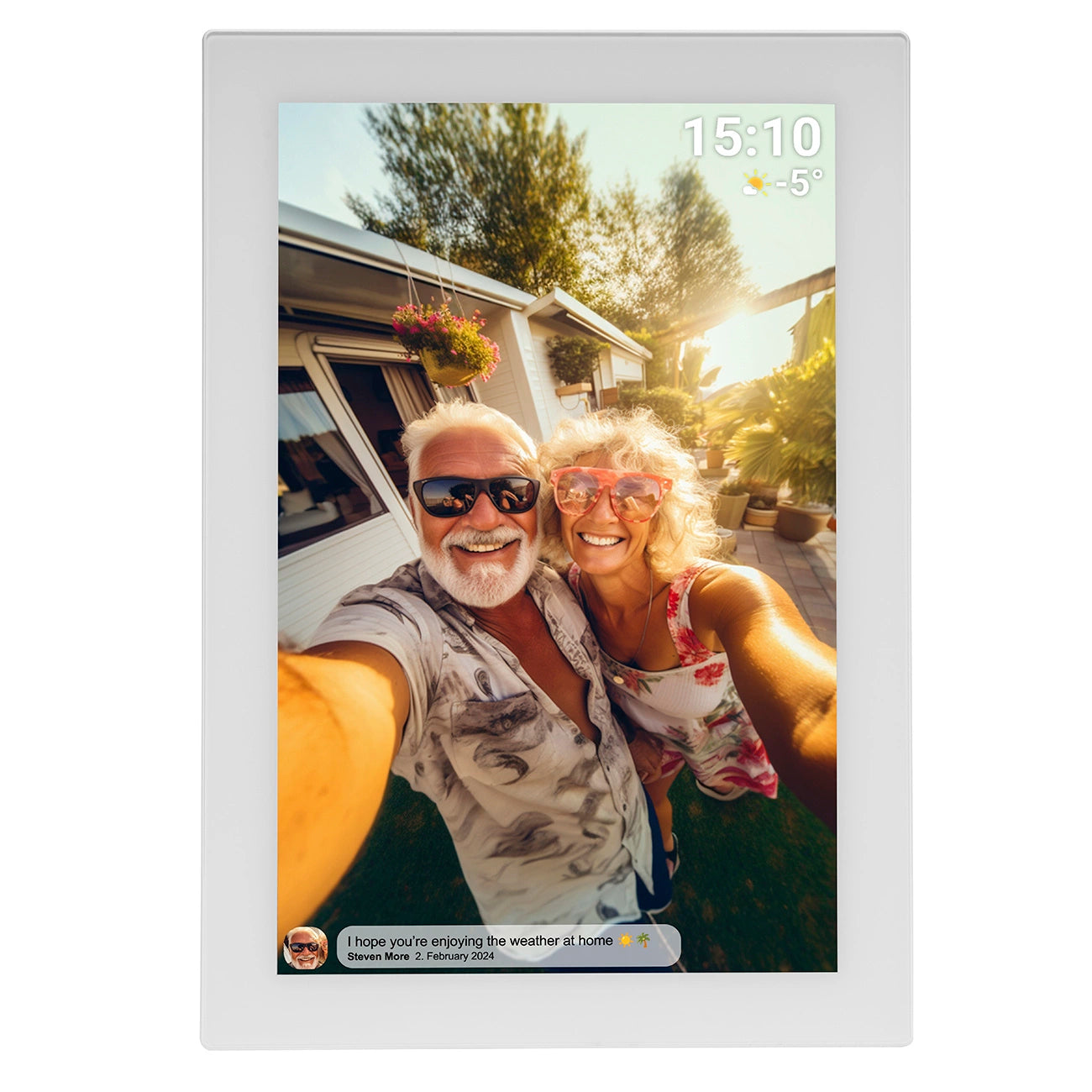 Denver Frameo PFF-1037W 10.1" Digital Frame - White_2