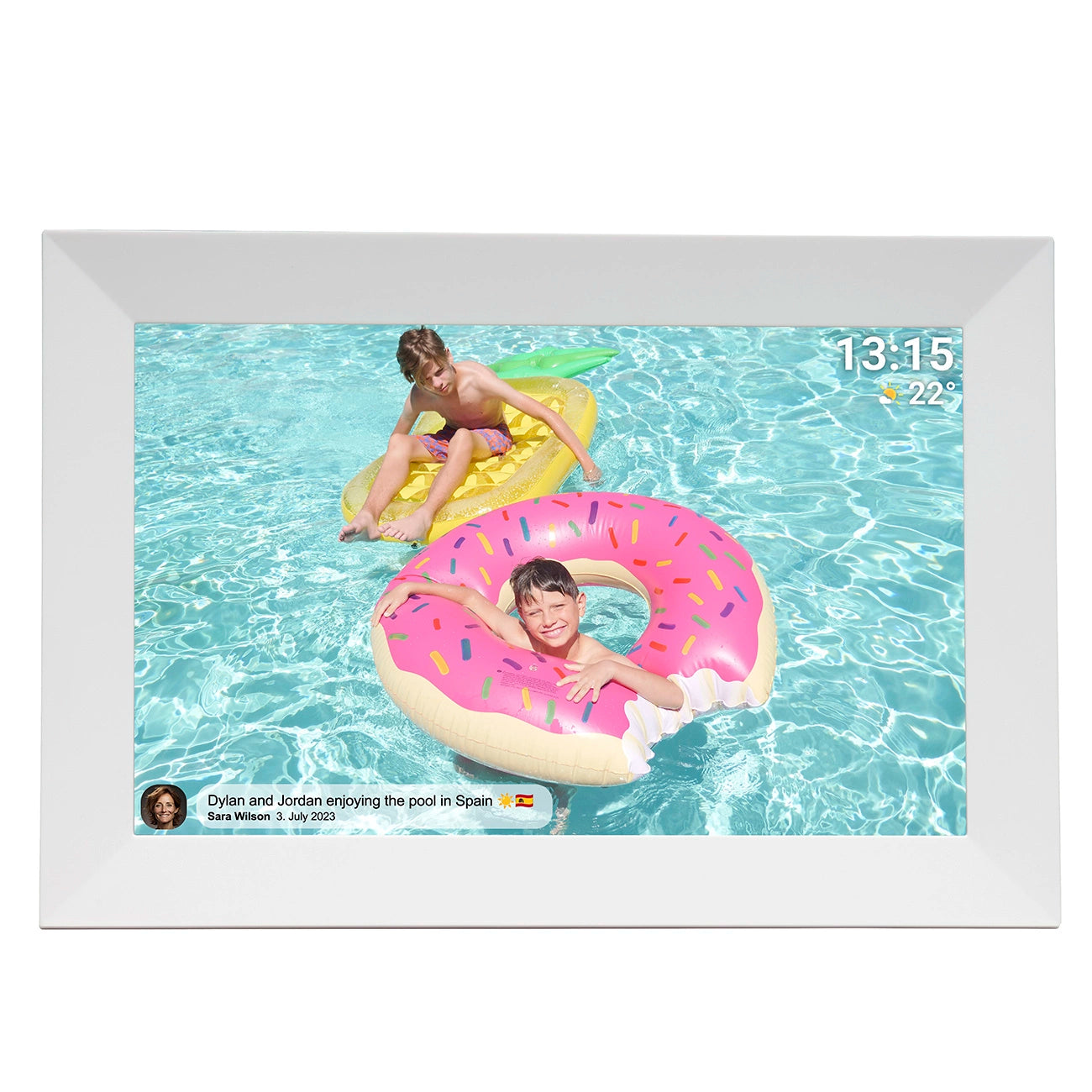 Denver Frameo PFF-1024W 10.1" Digital Frame - White_0