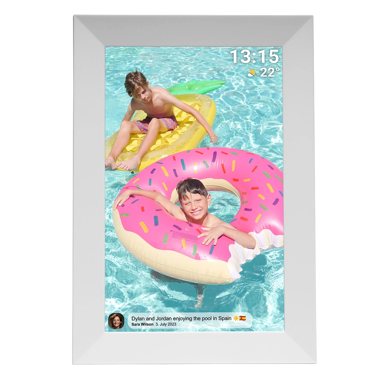 Denver Frameo PFF-1024W 10.1" Digital Frame - White_1