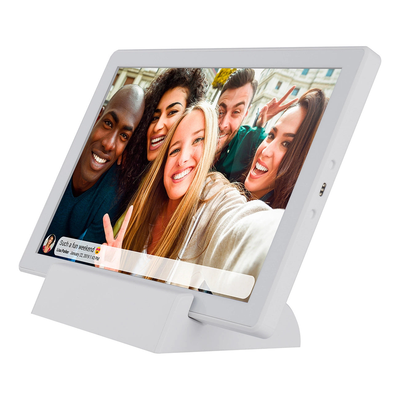 Denver Frameo PFF-1070W 10.1" Digital Frame - White_1