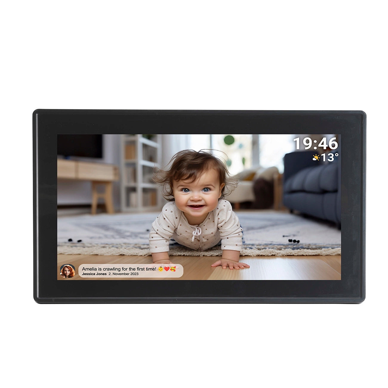 Denver Frameo PFF-1514B 15.6" Digital Frame - Black_1