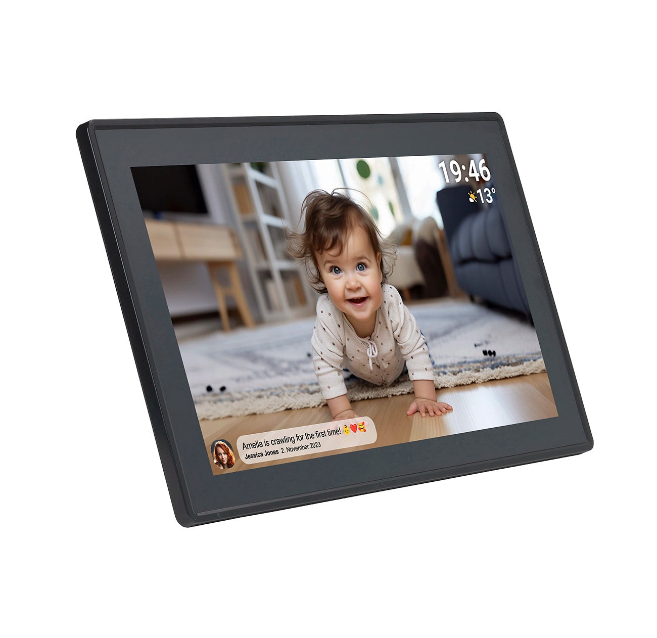Denver Frameo PFF-1514B 15.6" Digital Frame - Black_3