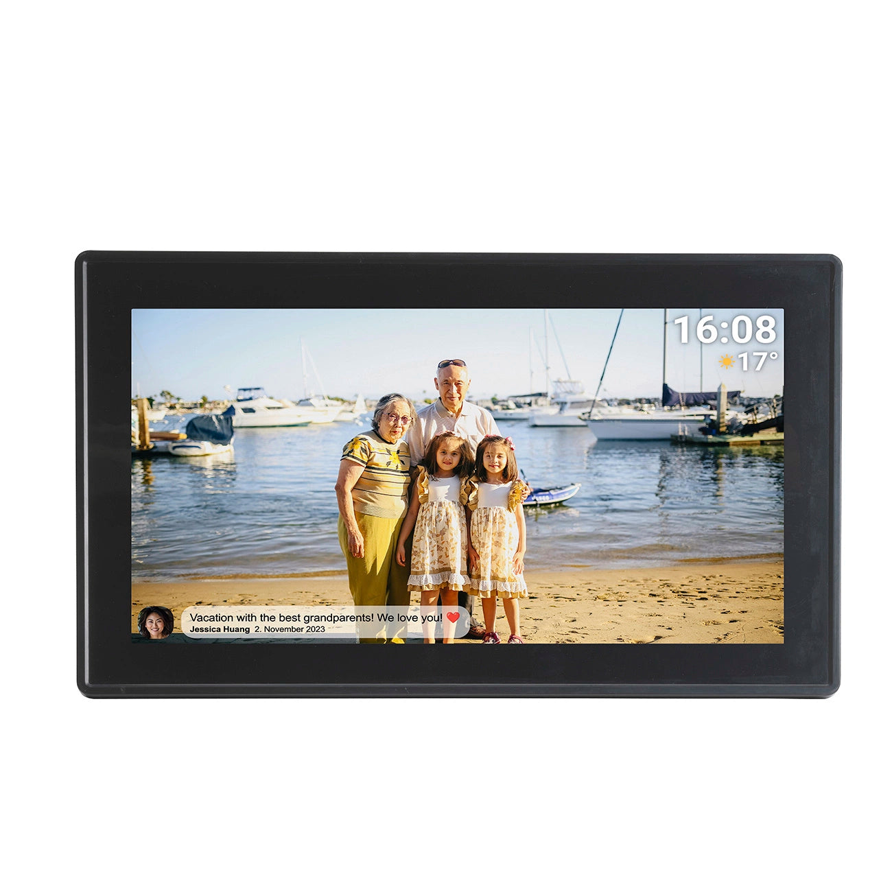 Denver Frameo PFF-1515B 15.6" Digital Frame - Black_4