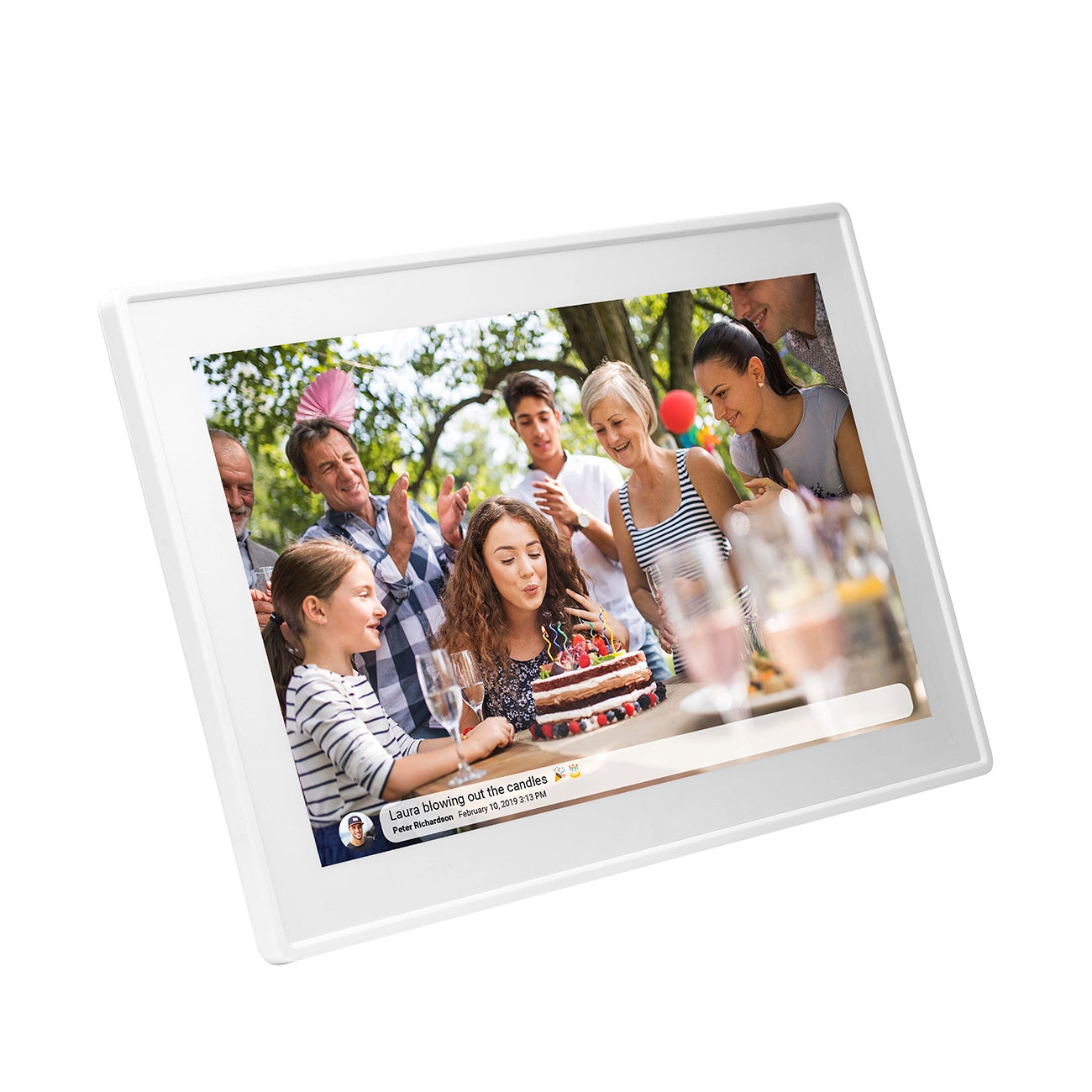 Denver Frameo PFF-1515W 15.6" Digital Frame - White_1