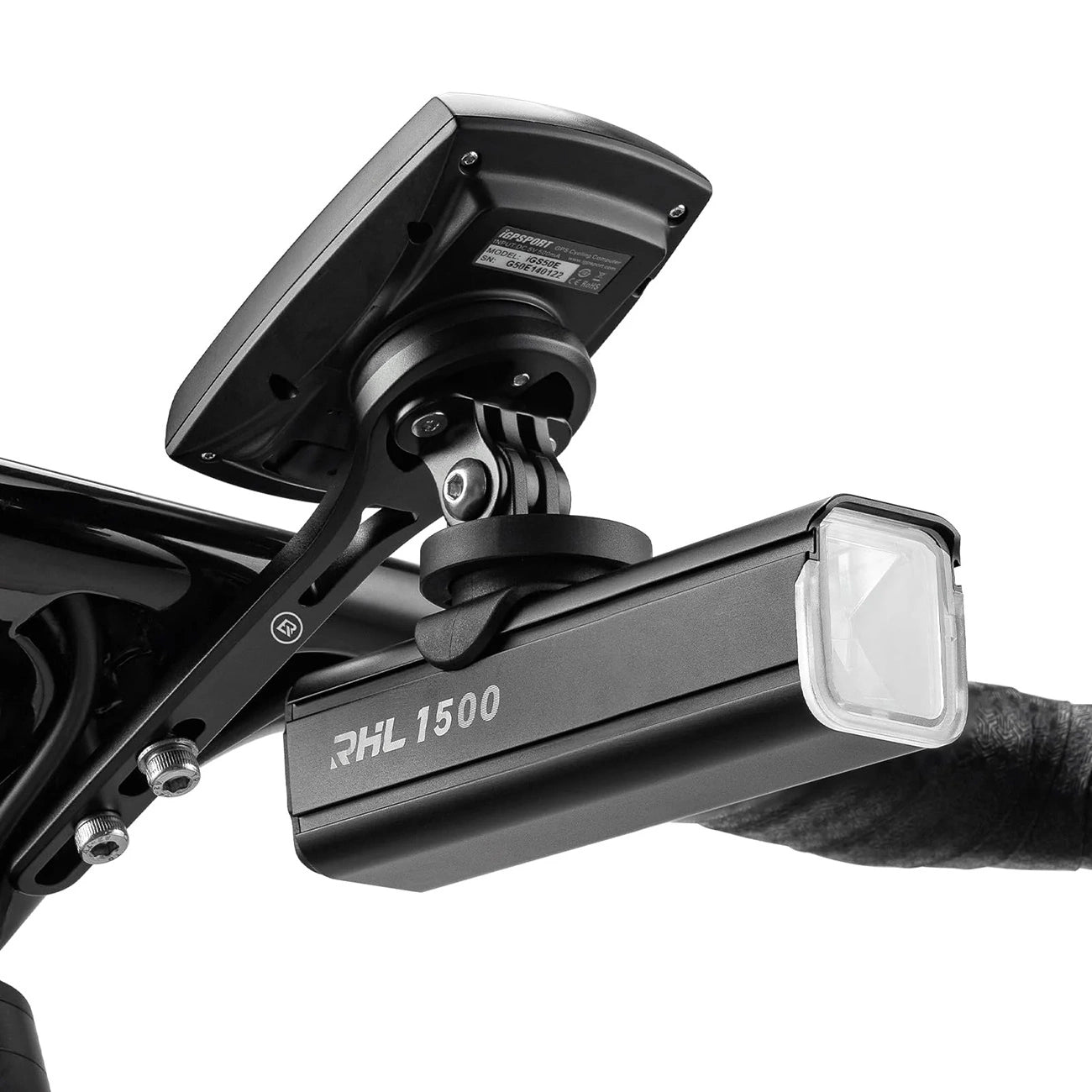 Rockbros Bike Mount for Garmin / GoPro - Black_1