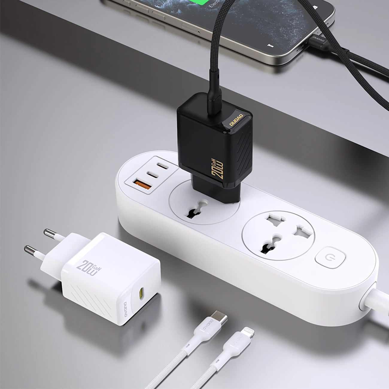 Dudao A26 PD20W GaN USB-C Charger - Black_2
