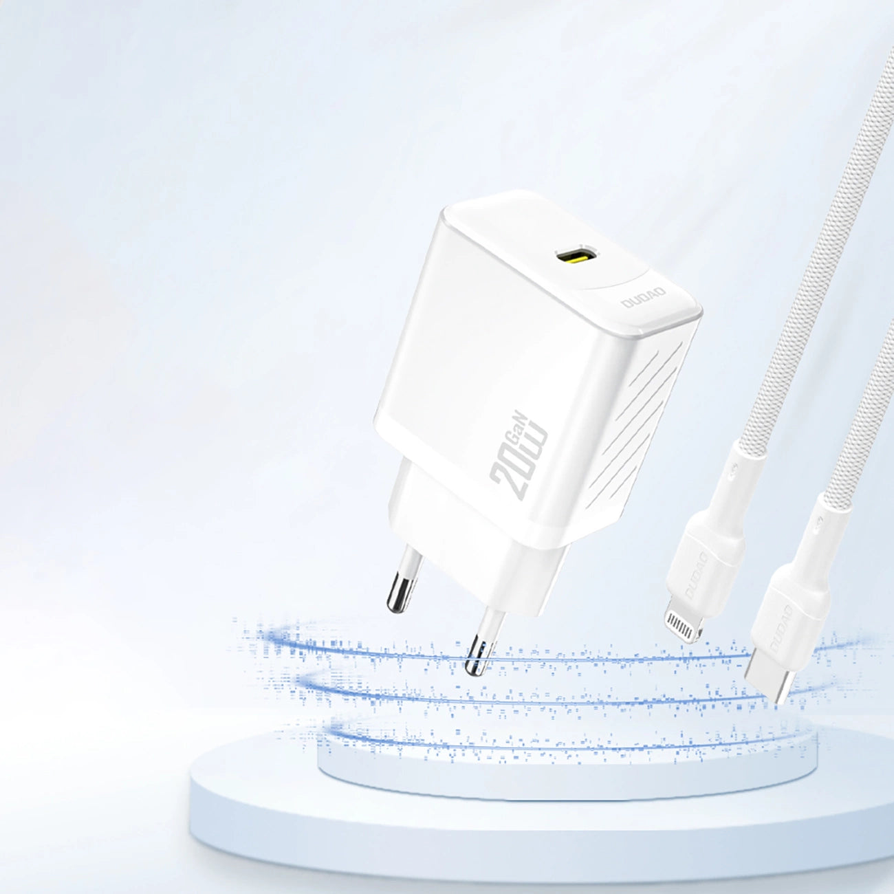 Dudao A26 PD20W GaN USB-C Charger - White_1