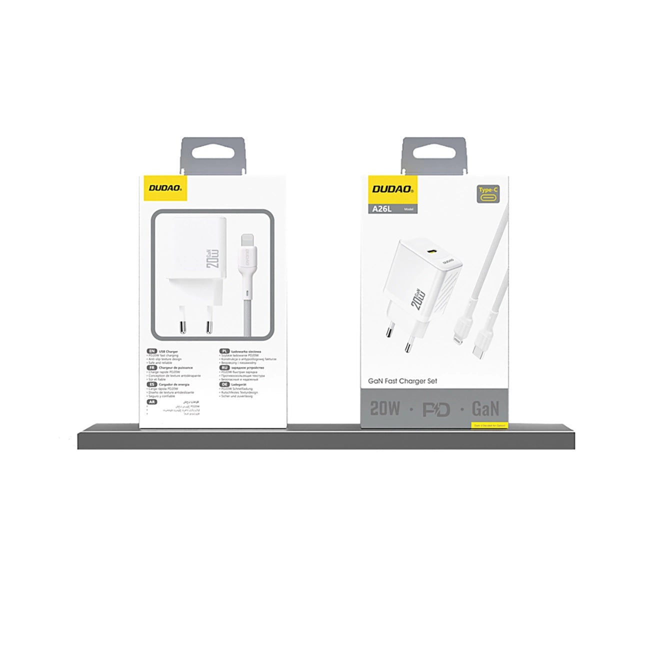 Dudao A26 PD20W GaN USB-C Charger - White_3