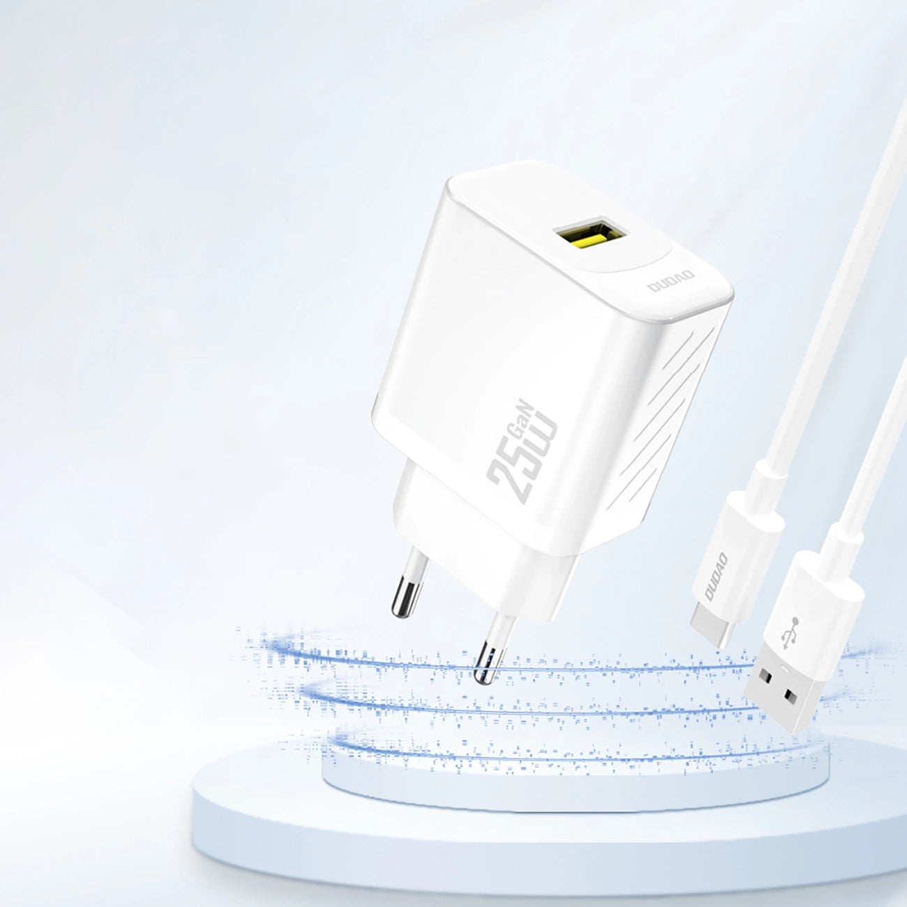 Dudao A27S 25W GaN USB-A Charger - Black_1
