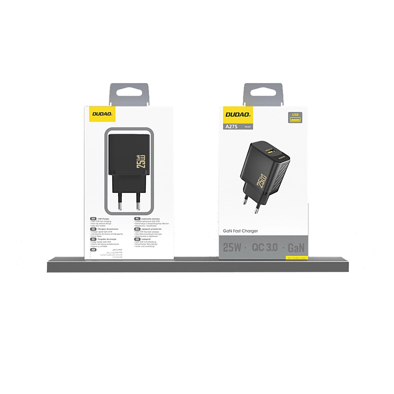 Dudao A27S 25W GaN USB-A Charger - White_3