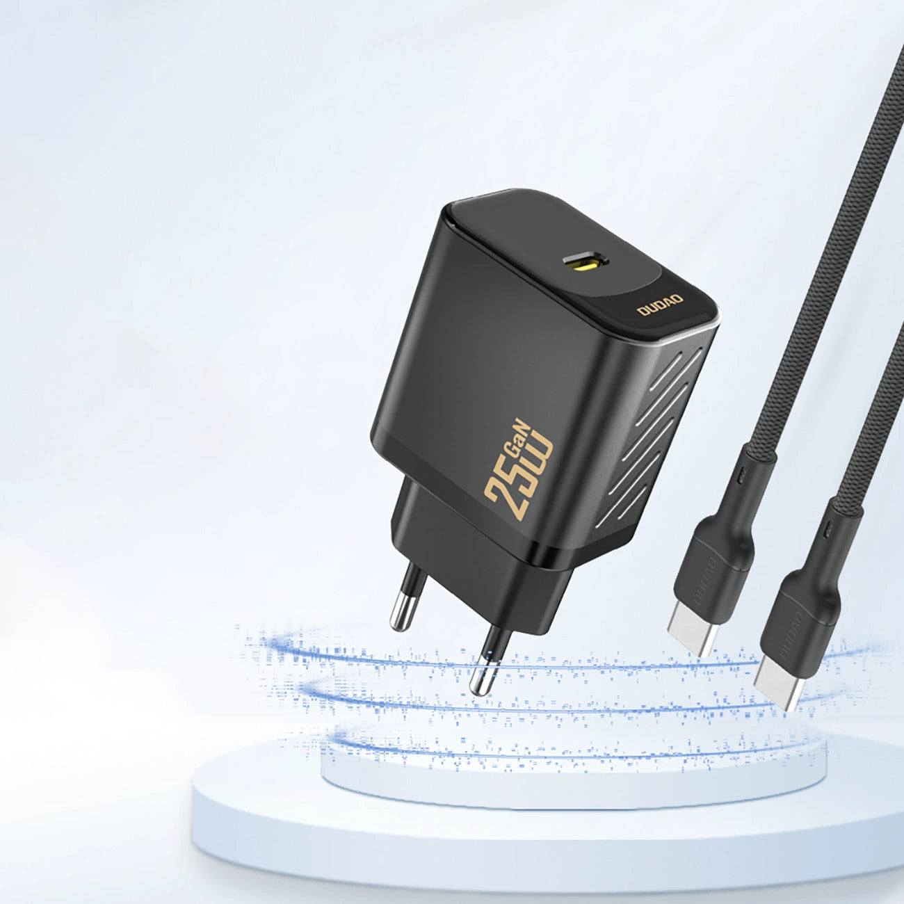 Dudao A27 25W GaN USB-C Wall Charger - Black_2