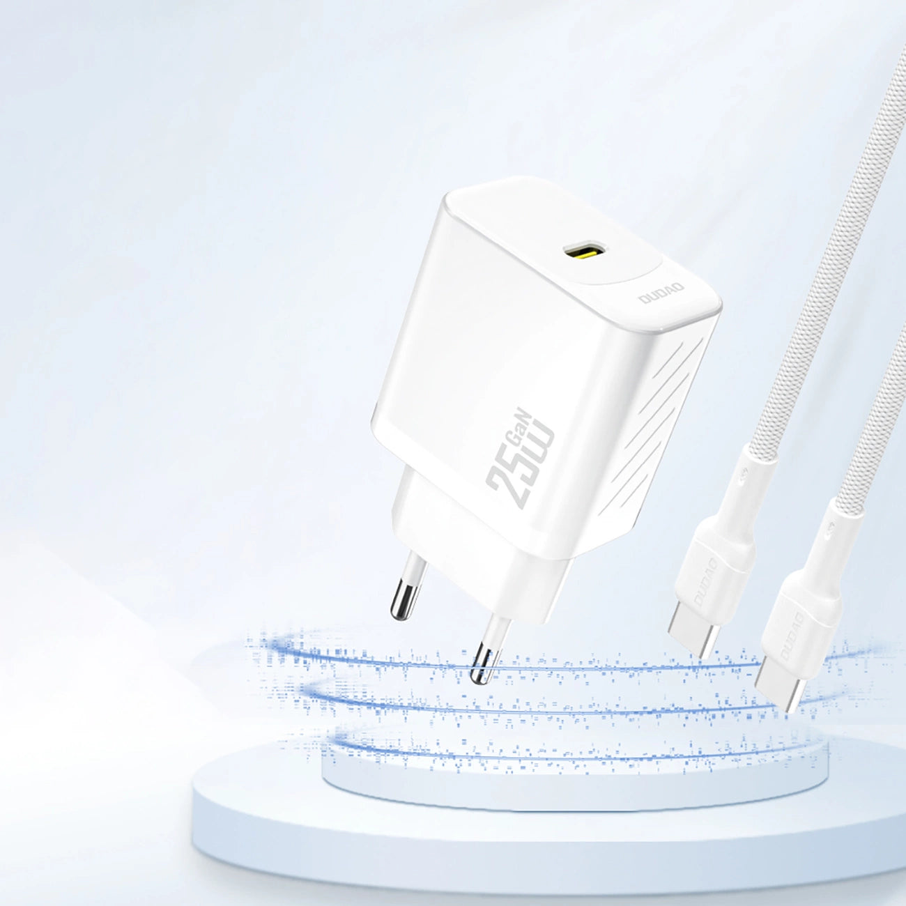 Dudao A27 25W GaN USB-C Wall Charger - White_2