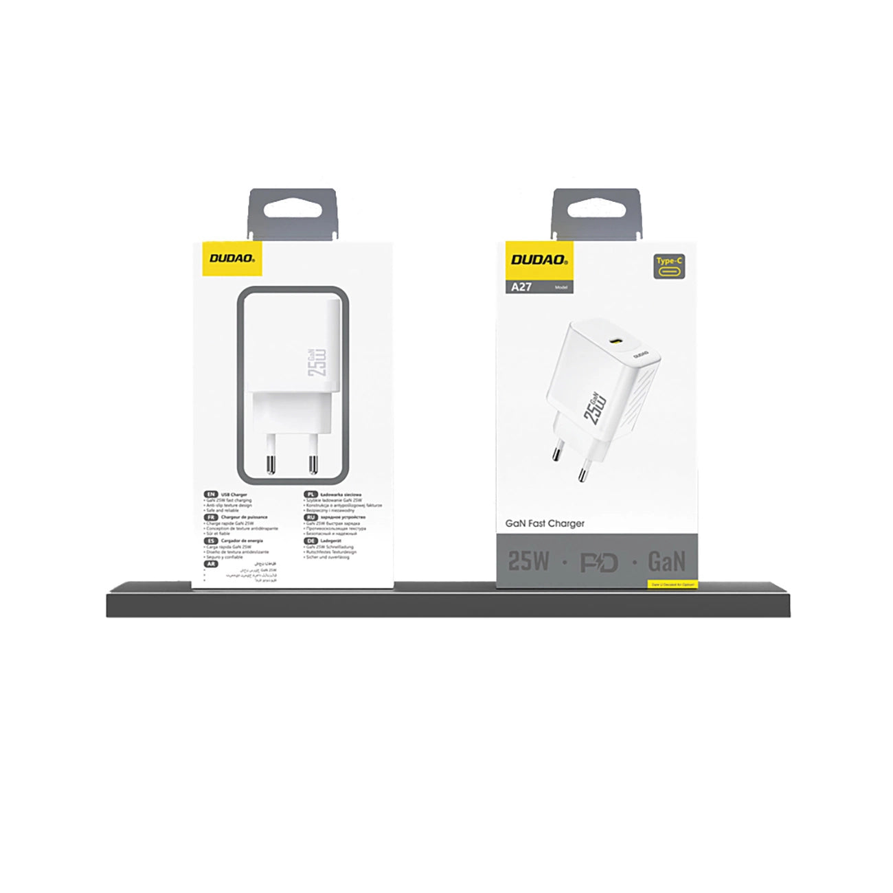 Dudao A27 25W GaN USB-C Wall Charger - White_3