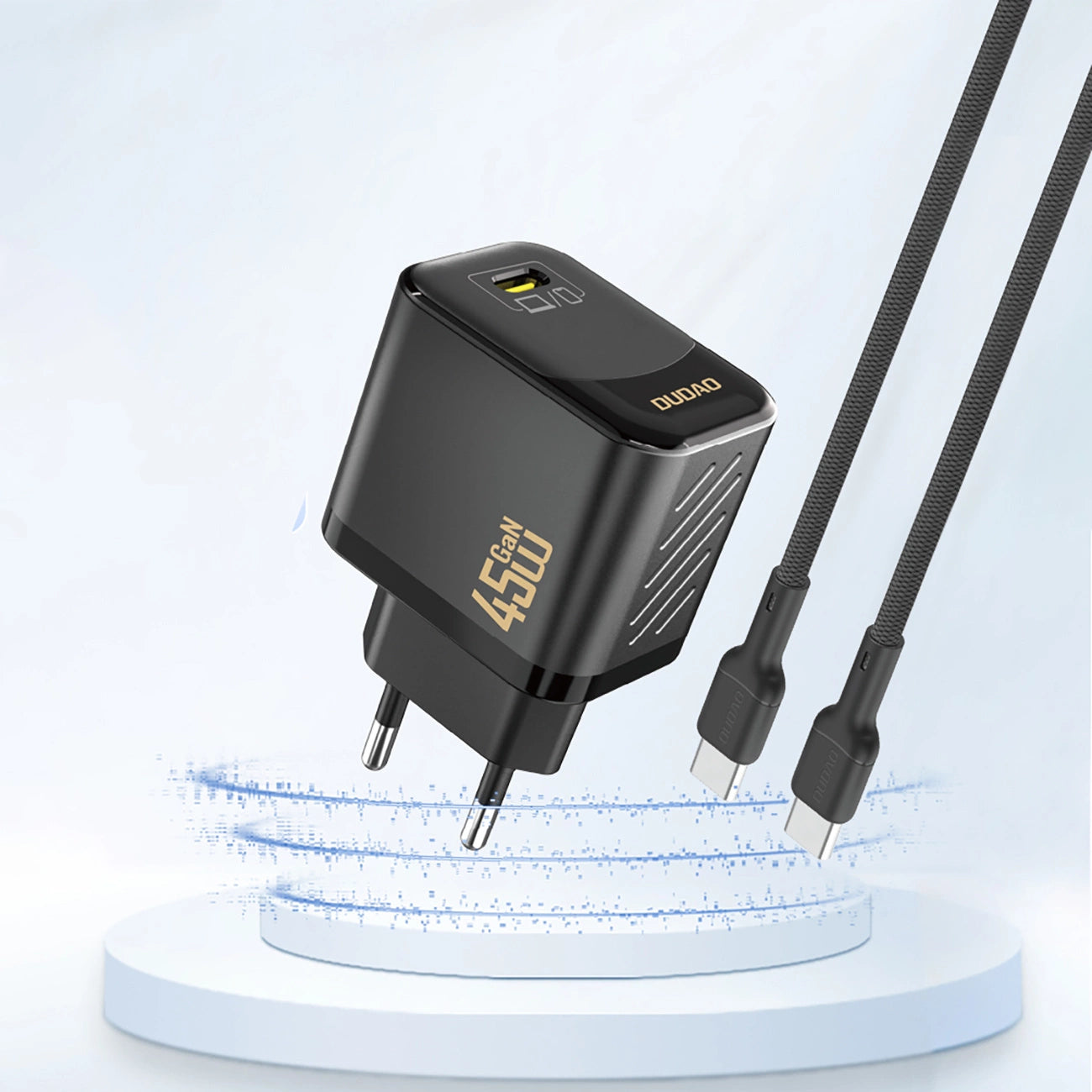 Dudao A28 45W GaN USB-C Wall Charger - Black_1