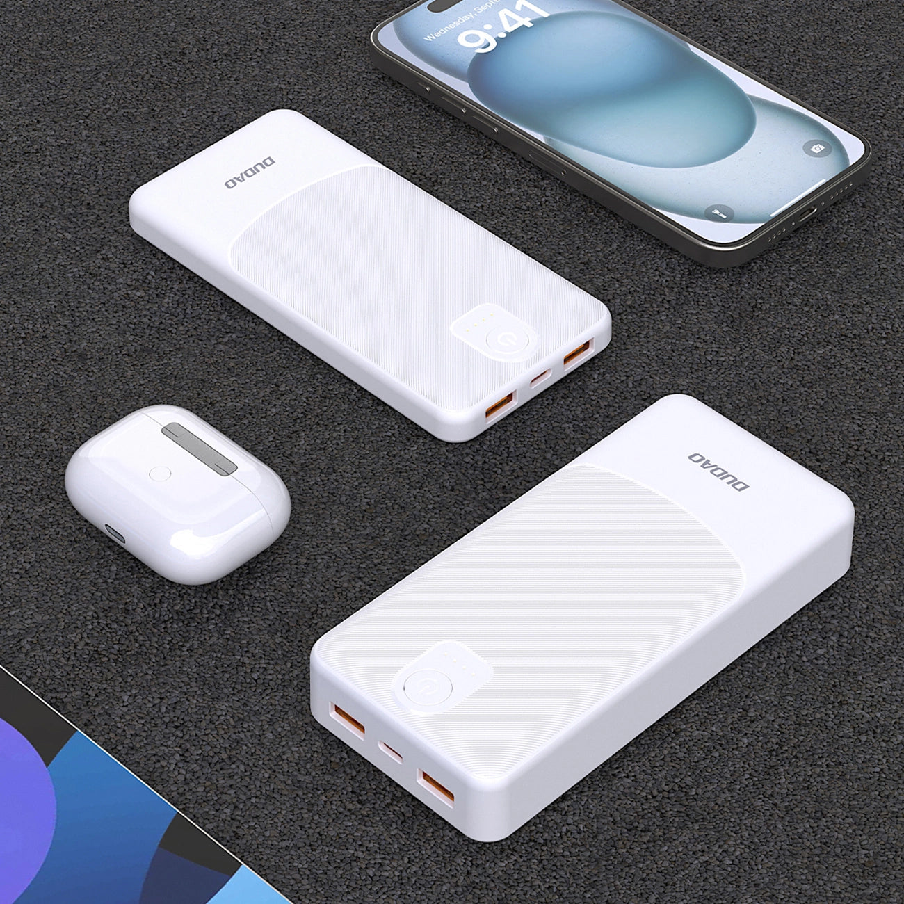 Powerbank Dudao K10 10000mAh 2.4A 2 x USB-A - white_8