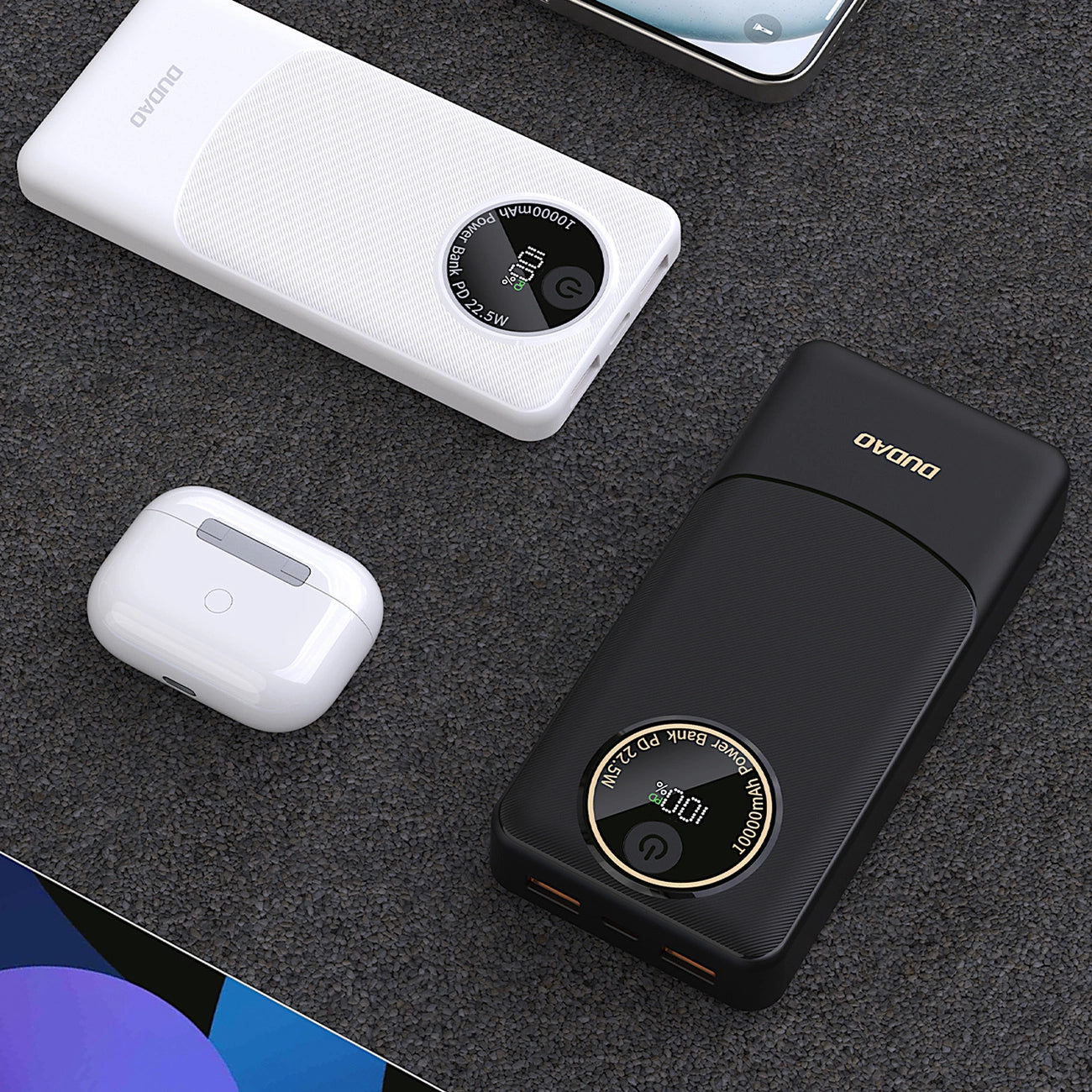 Powerbank Dudao K12 10000mAh PD22.5W USB-A, USB-C - black_4