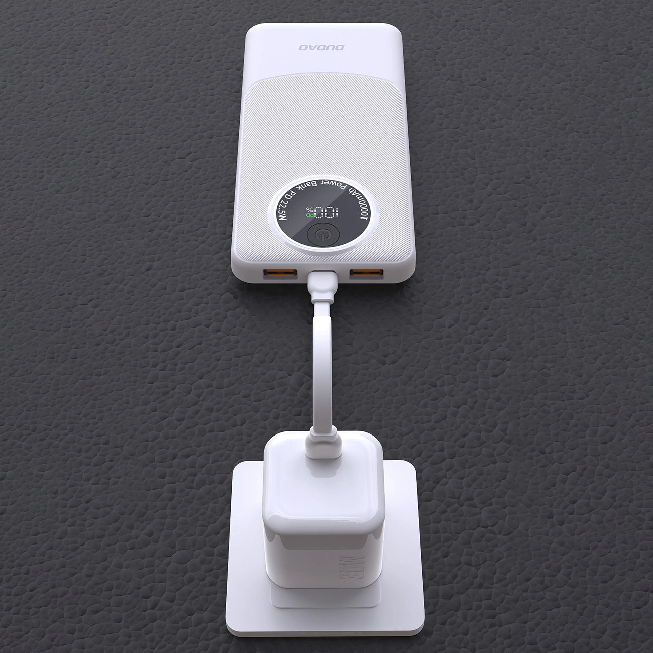 Powerbank Dudao K12 10000mAh PD22.5W USB-A, USB-C - white_3