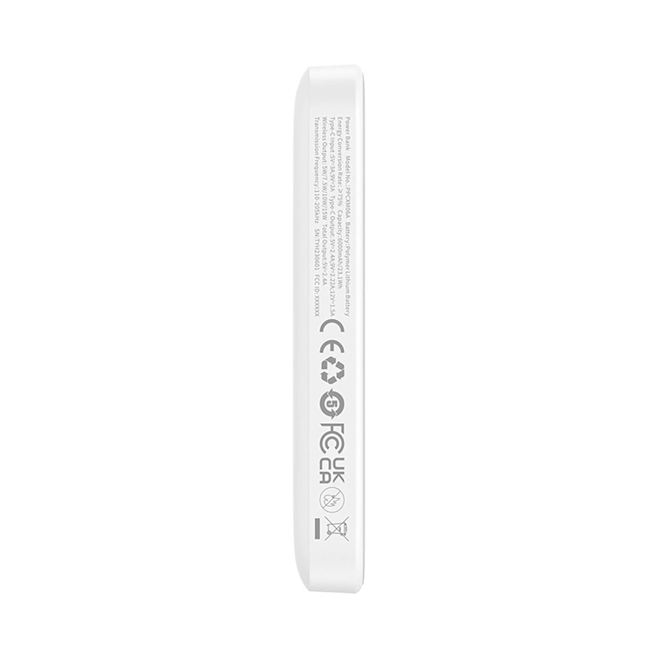 Baseus Magnetic Mini Air PPCXM06A 6000mAh 20W Power Bank with Simple Series USB-C Cable - White_5