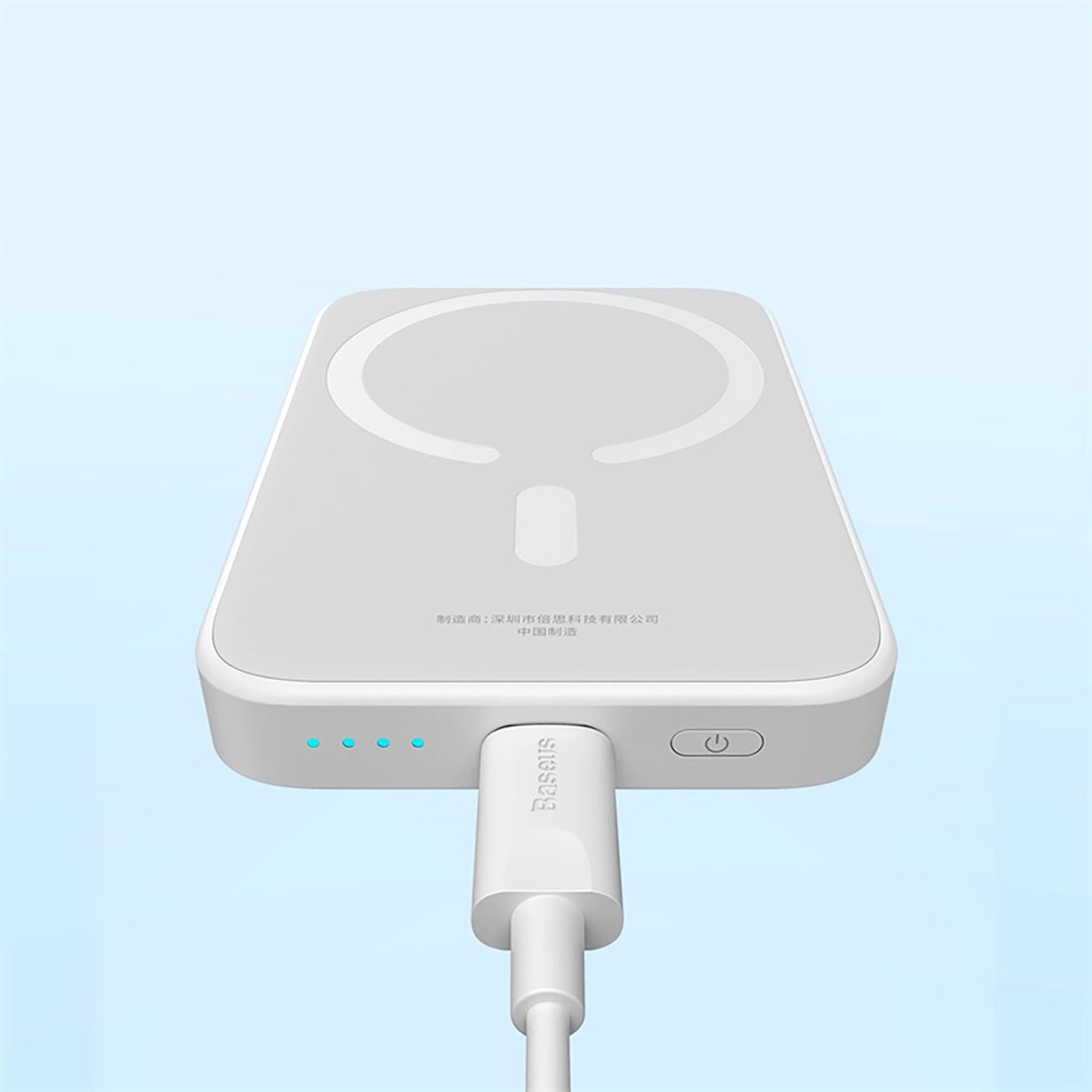 Baseus Magnetic Mini Air PPCXM06A 6000mAh 20W Power Bank with Simple Series USB-C Cable - White_8