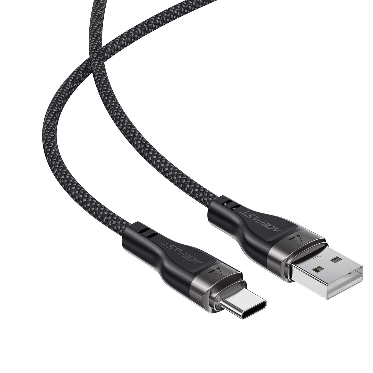 Acefast C11-04 USB-A - USB-C 3A Cable 1.2m Magnetic Braid - Black_3