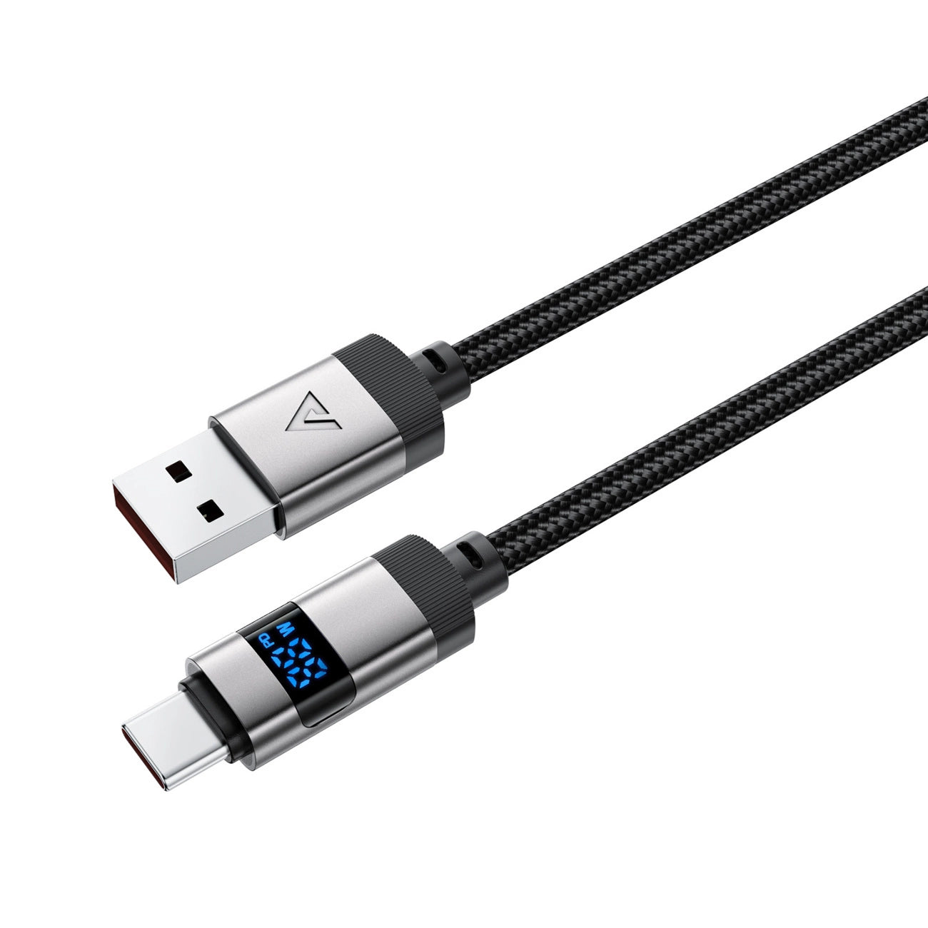 Acefast C15-04 USB-A - USB-C Cable with Display 480Mb/s 66W 1.2m - Black_1