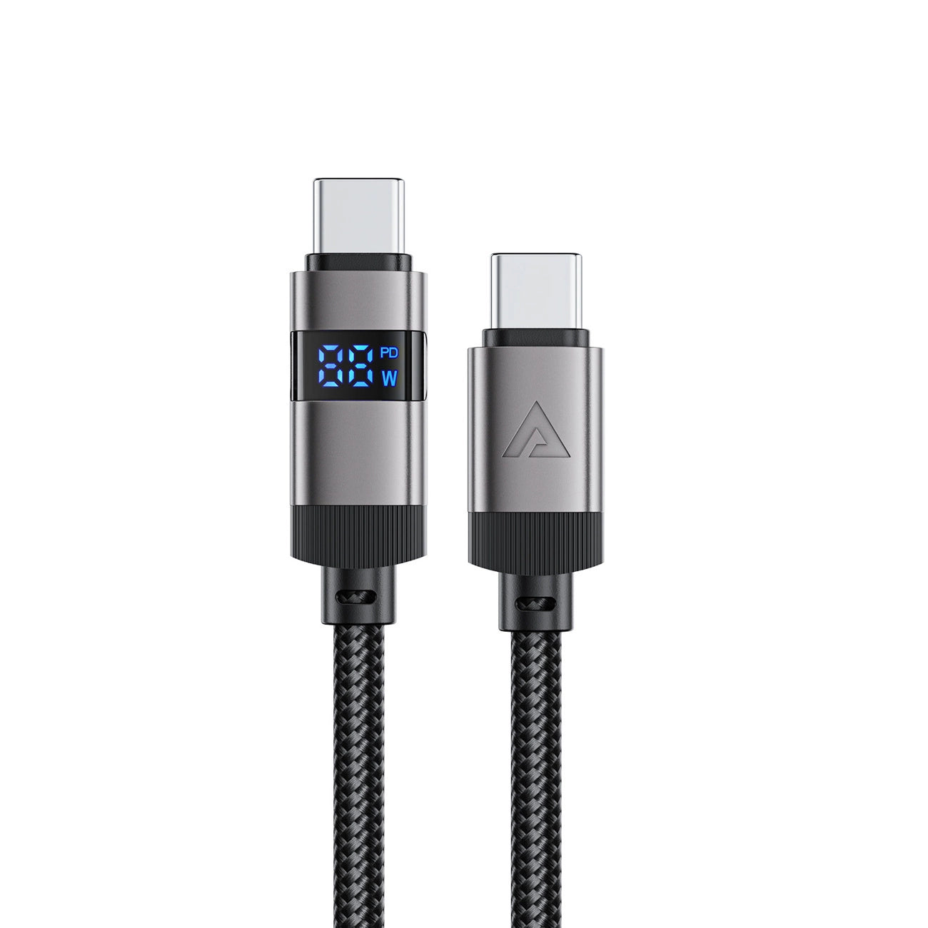 Acefast C15-03 USB-C - USB-C Cable with Display 480Mb/s 60W 1.2m - Black_0