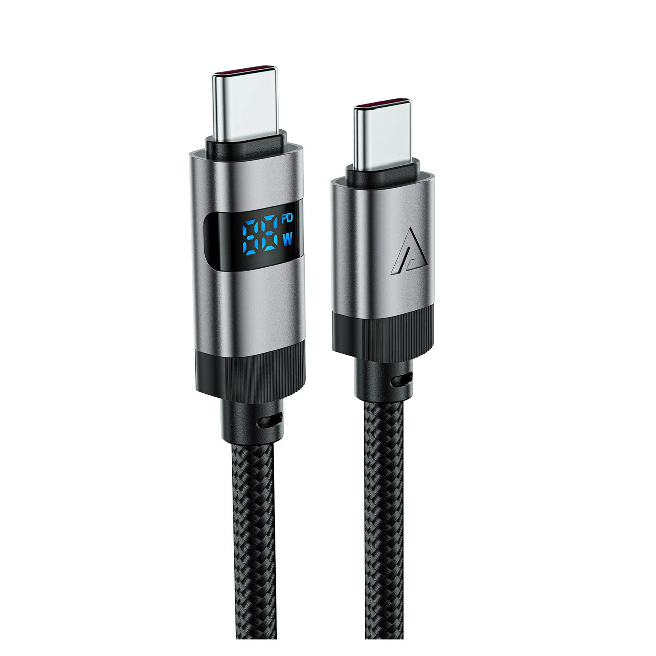 Acefast C15-03 USB-C - USB-C Cable with Display 480Mb/s 60W 1.2m - Black_2