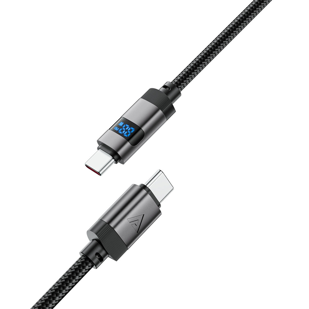 Acefast C15-03 USB-C - USB-C Cable with Display 480Mb/s 60W 1.2m - Black_3