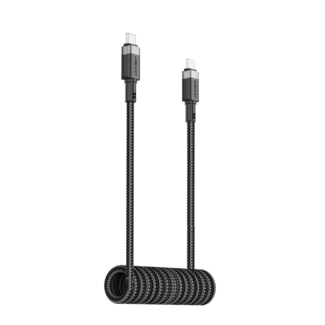 Acefast C14-03 USB-C - USB-C Spring Cable 480Mb/s 3A 1.2m - Black_2