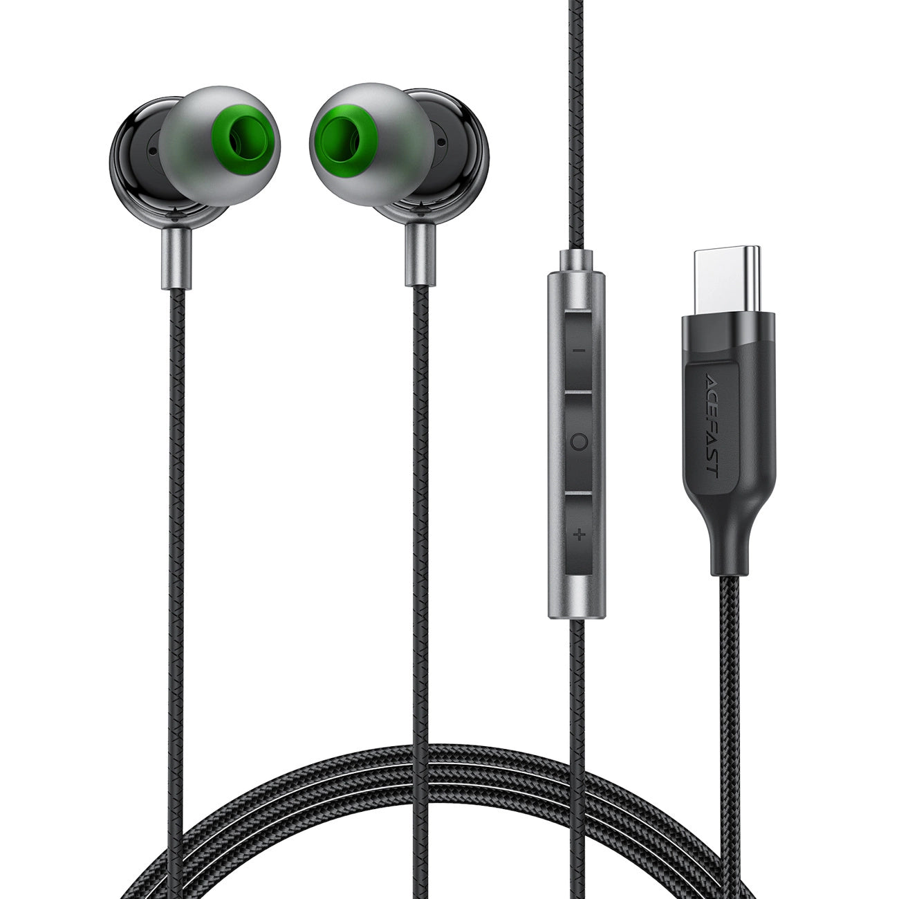 Acefast L5 Wired In-Ear Headphones USB-C 1.2m - Black_1