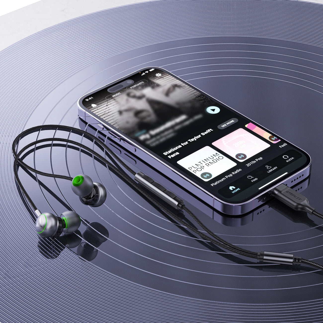 Acefast L5 Wired In-Ear Headphones USB-C 1.2m - Black_4