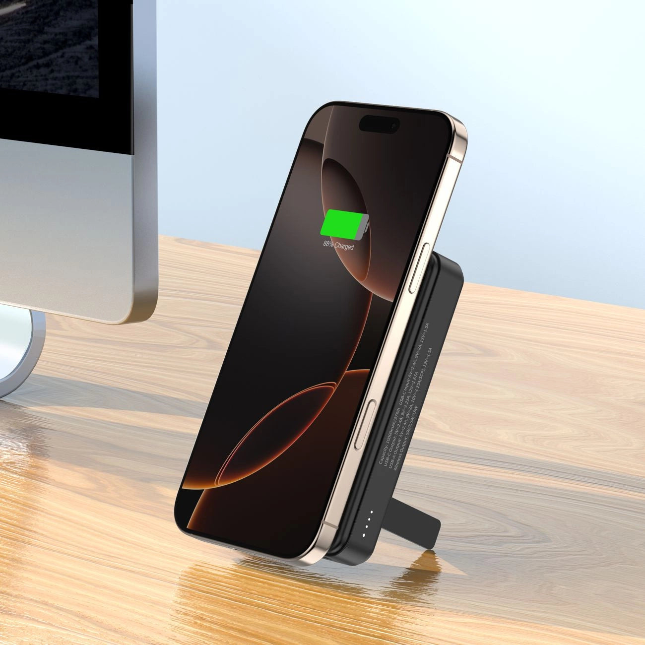 Powerbank Wozinsky WLWP-10KA0Y3S 22.5W PD Qi2 10000 mAh, with stand, 1x USB-A, 1x USB-C - black_17