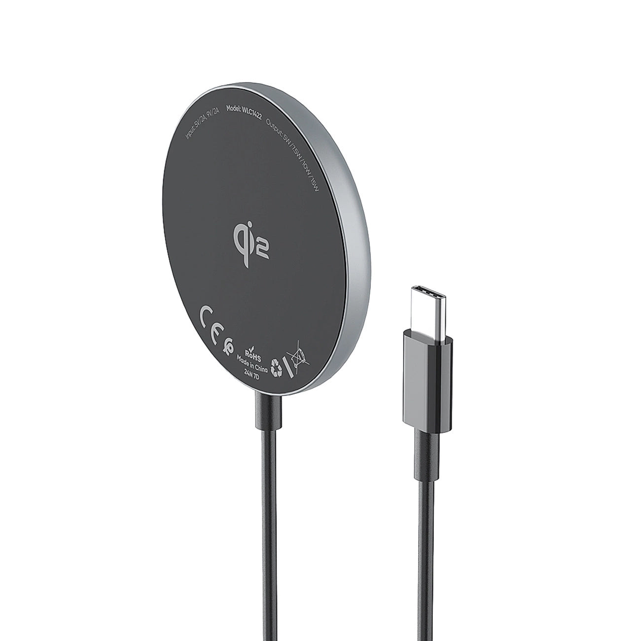 Wozinsky 15W Wireless Qi2 Inductive Charger - Black_0