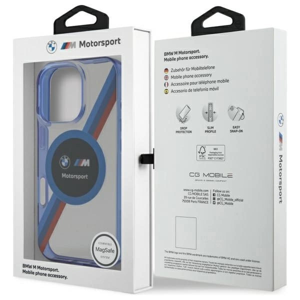 BMW BMHMP16X23HTPUT iPhone 16 Pro Max 6.9" transparent hardcase Motosport IML Circle MagSafe_7