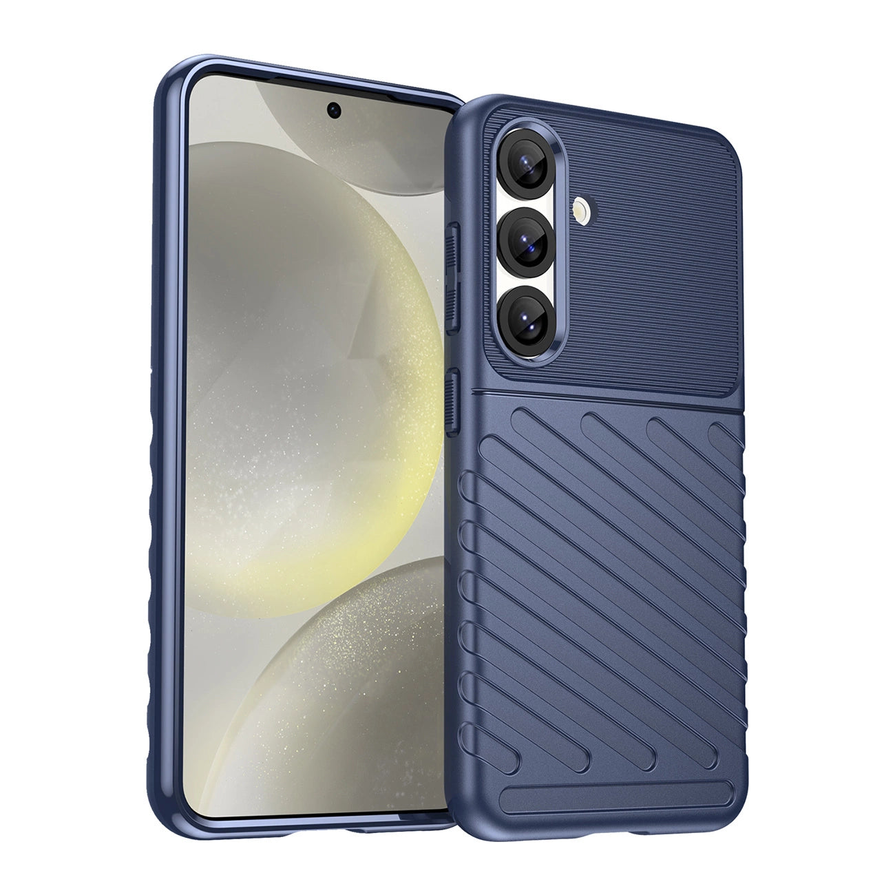 Thunder Case Samsung Galaxy S25 Silicone Armored Case - Blue_1