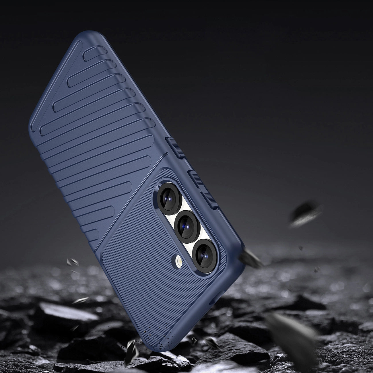 Thunder Case Samsung Galaxy S25 Silicone Armored Case - Blue_3